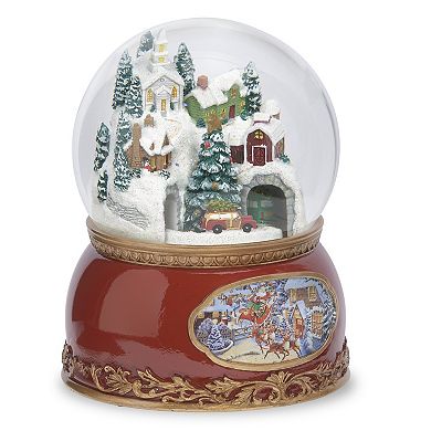 Roman Town & Cars Musical Glitterdome Table Decor