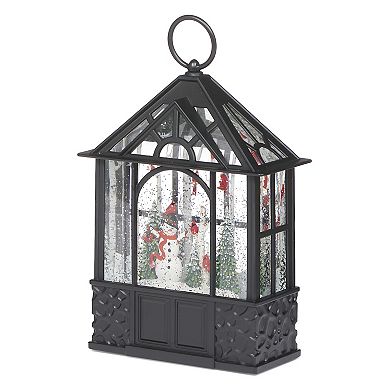 Roman Snowman and Cardinals Gazebo Holiday Table Decor