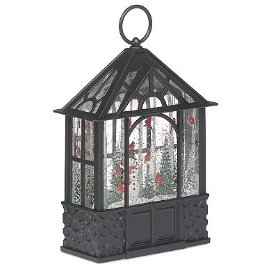 Roman Snowman and Cardinals Gazebo Holiday Table Decor