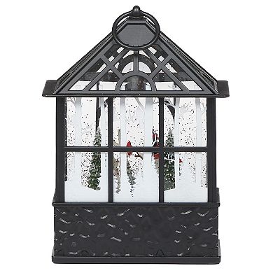 Roman Snowman and Cardinals Gazebo Holiday Table Decor