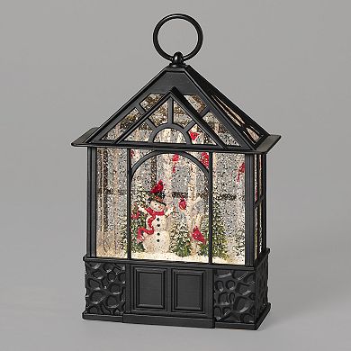 Roman Snowman and Cardinals Gazebo Holiday Table Decor