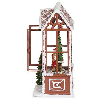 Roman Lighted Greenhouse Gingerbread Holiday Table Decor