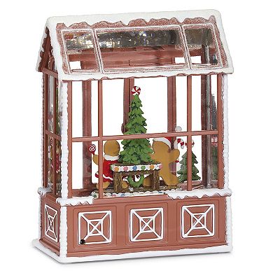 Roman Lighted Greenhouse Gingerbread Holiday Table Decor