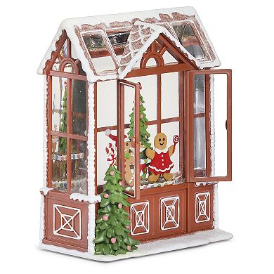 Roman Lighted Greenhouse Gingerbread Holiday Table Decor