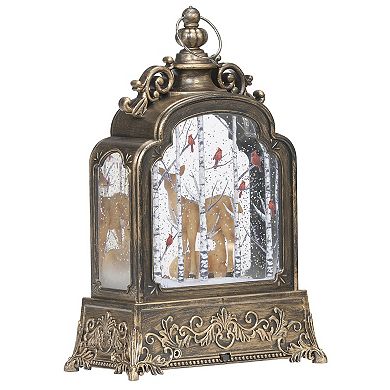 Roman Lighted Deers with Cardinals Holiday Table Decor