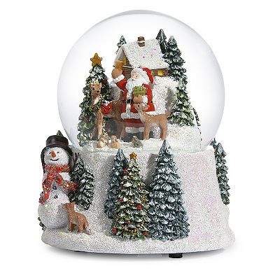 Roman Animals And Santa Glitterdome Table Decor