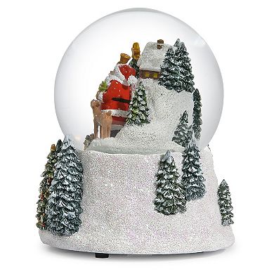 Roman Animals And Santa Glitterdome Table Decor