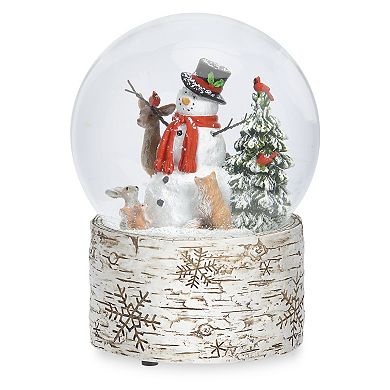Roman Musical Snowman Glitterdome Table Decor