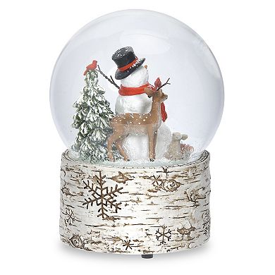 Roman Musical Snowman Glitterdome Table Decor