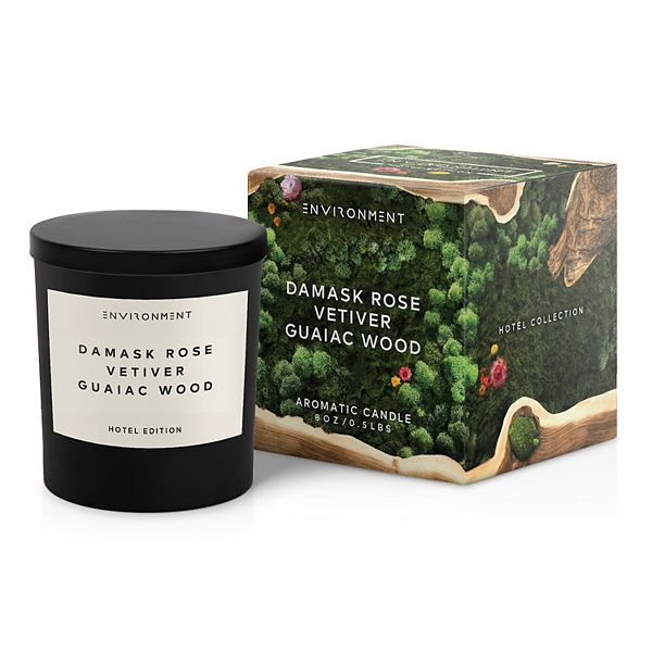 8oz Candle Inspired By Fairmont Hotel - Damask Rose, Vetiver