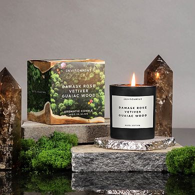 8oz Candle Inspired By Fairmont Hotel - Damask Rose, Vetiver, Guaiac Wood