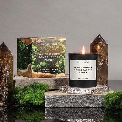 8oz Candle Inspired By The Aria Hotel - White Woods, Pomegranate, Peony