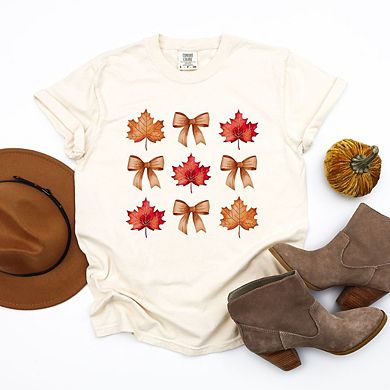 Coquette Fall Leaf Chart Garment Dyed Tees