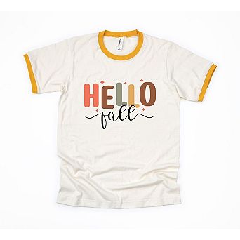 Hello Fall Stars Ringer Tee