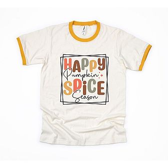Happy Pumpkin Spice Season Ringer Tee