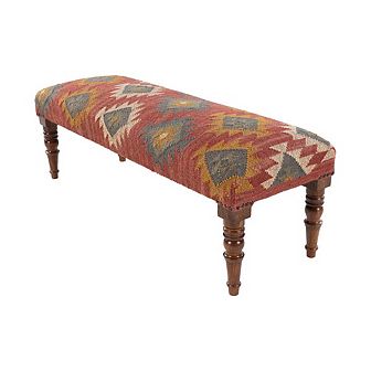 Helfenberg Dark Red Bench Furniture Piece