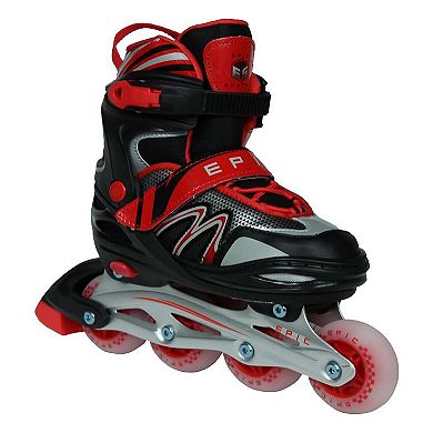 Epic Drift Adjustable Led Inline Skates