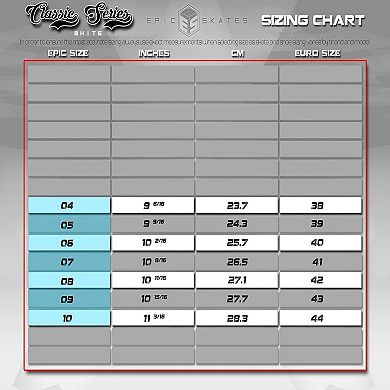 Epic Classic White & Red Quad Roller Skates