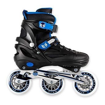 Epic Storm Adjustable 90mm 3-wheel Bright Led Light Up Inline Speed Skates
