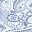 Blue Floral Paisley