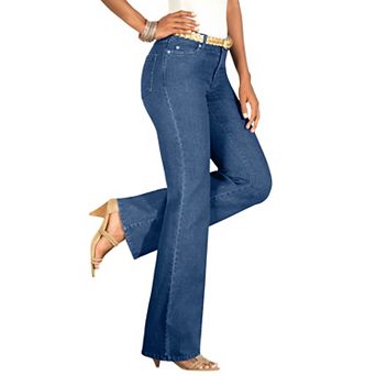 Roaman's Women's Plus Size Tall Plus Size Classic Stretch Bootcut Jean