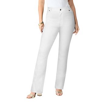 Roaman's Women's Plus Size Tall Plus Size Classic Stretch Bootcut Jean