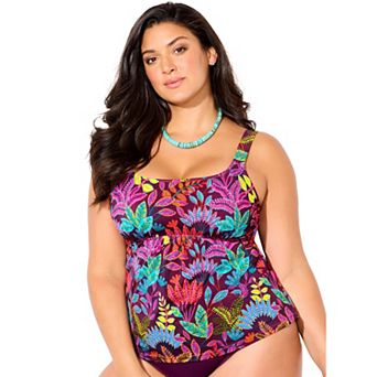 Swimsuits for All Women's Flared Tankini Top