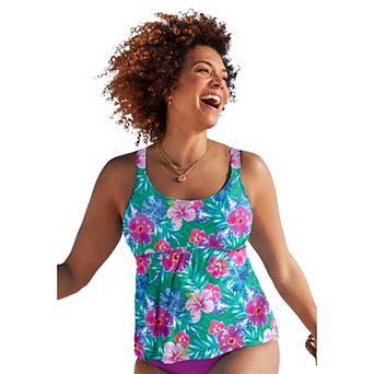 Swimsuits for All Women's Flared Tankini Top