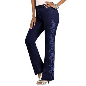 Roaman's Women's Plus Size Whitney Jean With Invisible Stretch