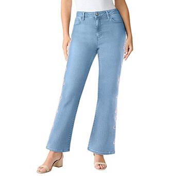 Roaman's Women's Plus Size Whitney Jean With Invisible Stretch