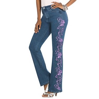 Roaman's Women's Plus Size Plus Size Whitney Jean With Invisible Stretch