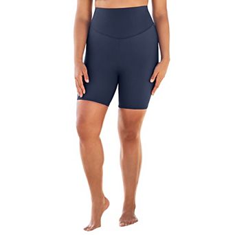 Swim 365 Women's Plus Size 360° Powermesh Swim Boy Short With Tummy Control