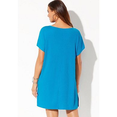 Swimsuits for All Women's Esme Lace Up Cover Up Dress