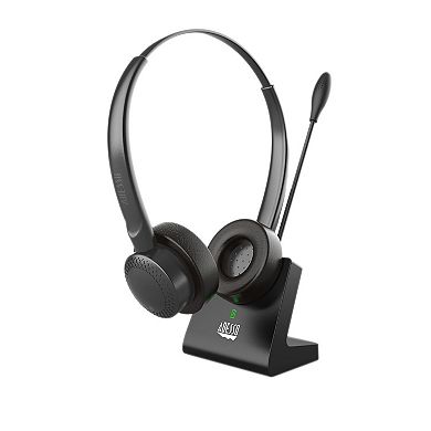 ADESSO Wireless Multimedia Headset with Charging Dock