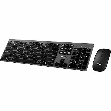 ADESSO Multi OS Wireless Scissor Switch Keyboard and Mouse With a CoPilot AI Hotkey and Quiet Switches