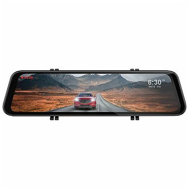 ADESSO GekoGear 4K Rearview Mirror Dash Cam with 1080P Backup Cam