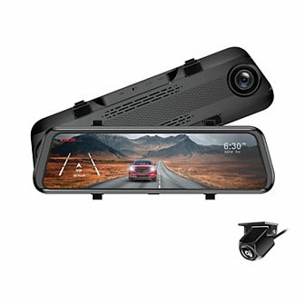 ADESSO GekoGear 2-Channel 1080P Front / 1080P Rearview Mirror Dashcam