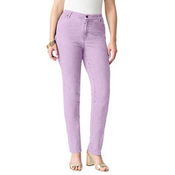 Roaman's Women's Plus Size Tall Plus Size Classic Stretch Straight Leg Jean