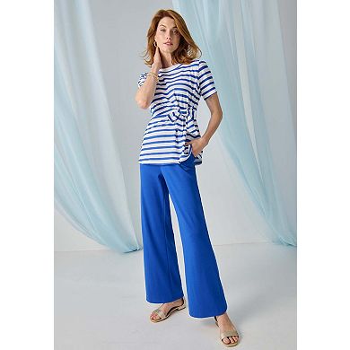 Jessica London Women's Plus Size Soft Ease Wide Leg Pant