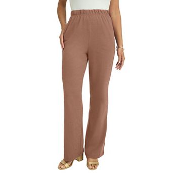 Jessica London Women's Plus Size Soft Ease Wide Leg Pant