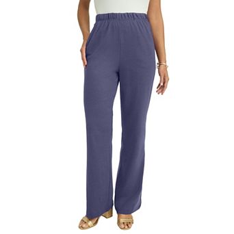Jessica London Women's Plus Size Soft Ease Wide Leg Pant