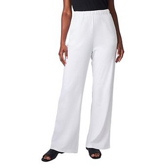 Jessica London Women's Plus Size Soft Ease Wide Leg Pant