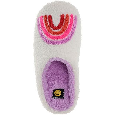 Joe Boxer Plush Rainbow Women's Clog Slippers