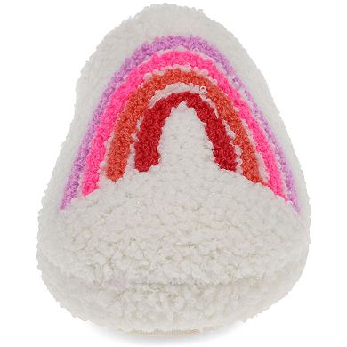 Joe Boxer Plush Rainbow Women's Clog Slippers