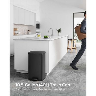Compact 10.5 Gallon Trash Can - Perfect for Home & Office Waste Management
