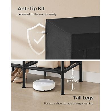 Heavy Duty Freestanding Portable Closet Organizer With Fabric Cover