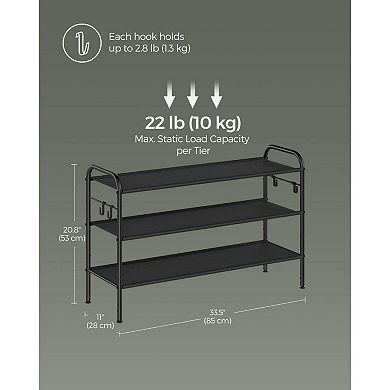 Height-adjustable Fabric Shoe Shelf Rack