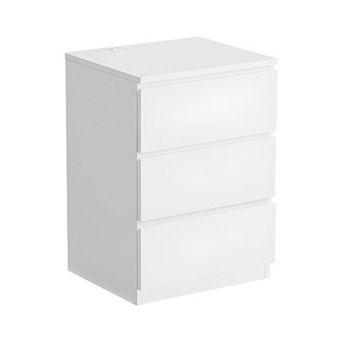 Nightstand With Charging Station: Modern Design, 2 AC Outlets, 2 USB Ports