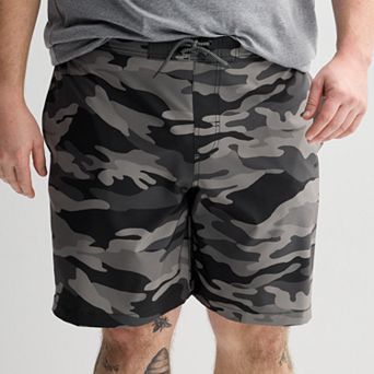Big & Tall Trinity Coast 9-Inch Camo Swim Trunks