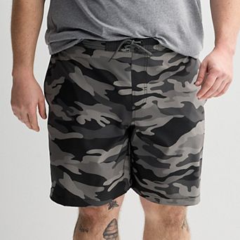 Big & Tall Trinity Coast 9-Inch Elastic Waist Boardshorts